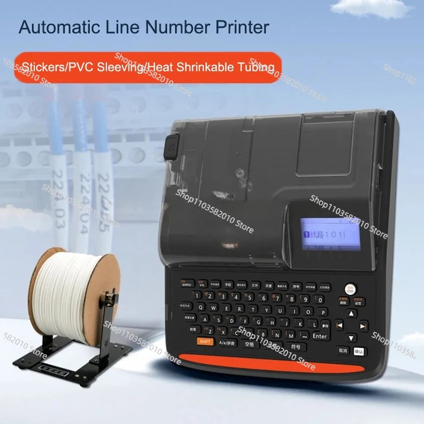 Automatic Number Machine Electronic Heat Shrink Wire Number MachineTube Printer Portable Thermal Transfer Label Printer