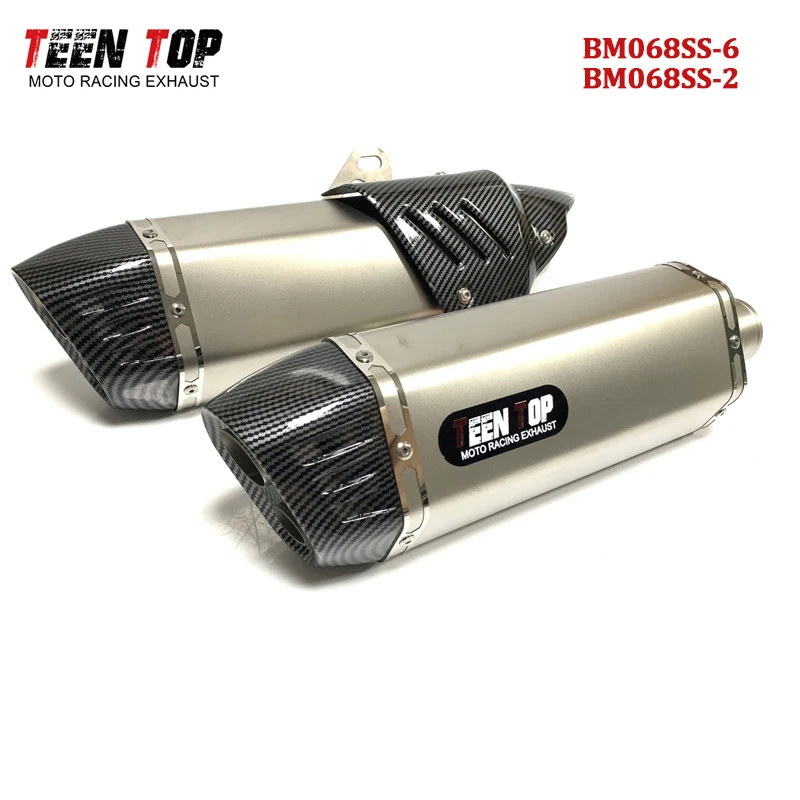 

Universal Exhaust Pipe Ninja400 NINJA650 NINJA300 NINJA250 51mm Universal Motorcycle Exhaust System 430mm Silencer 420mm Muffler