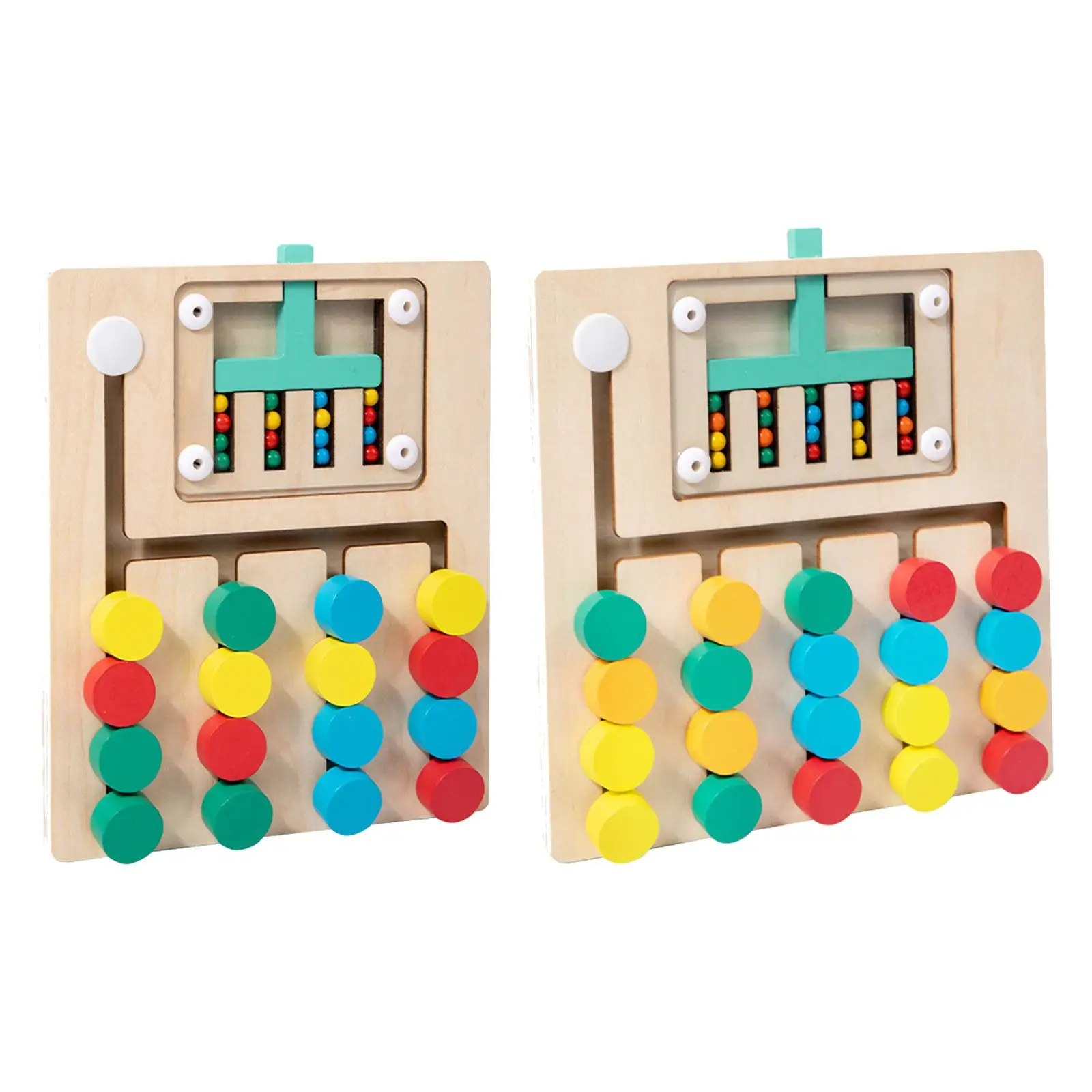 Cor correspondente slide puzzle brinquedo brinquedos de madeira atividades de habilidade motora fina cedo jogo lógico educacional para presente meninos e meninas