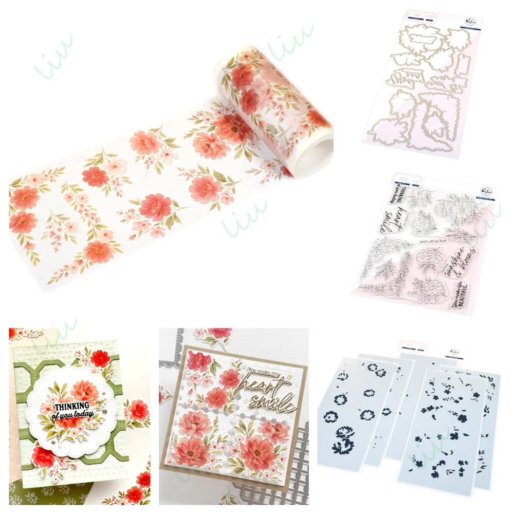 الفاوانيا توهج المعادن قطع يموت Stamps Stencil و احباط الساخن DIY بها بنفسك سكرابوكينغ ألبوم صور مذكرات اشي اليدوية 2025 أكتوبر جديد