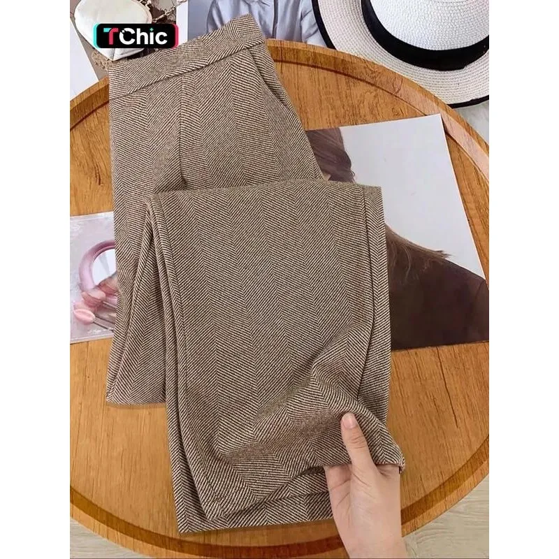 

Neutral Style Wide Leg Pants J 44312 Woolen Trousers Casual Harlan Pants Spring 2026 Season Other Material 100%