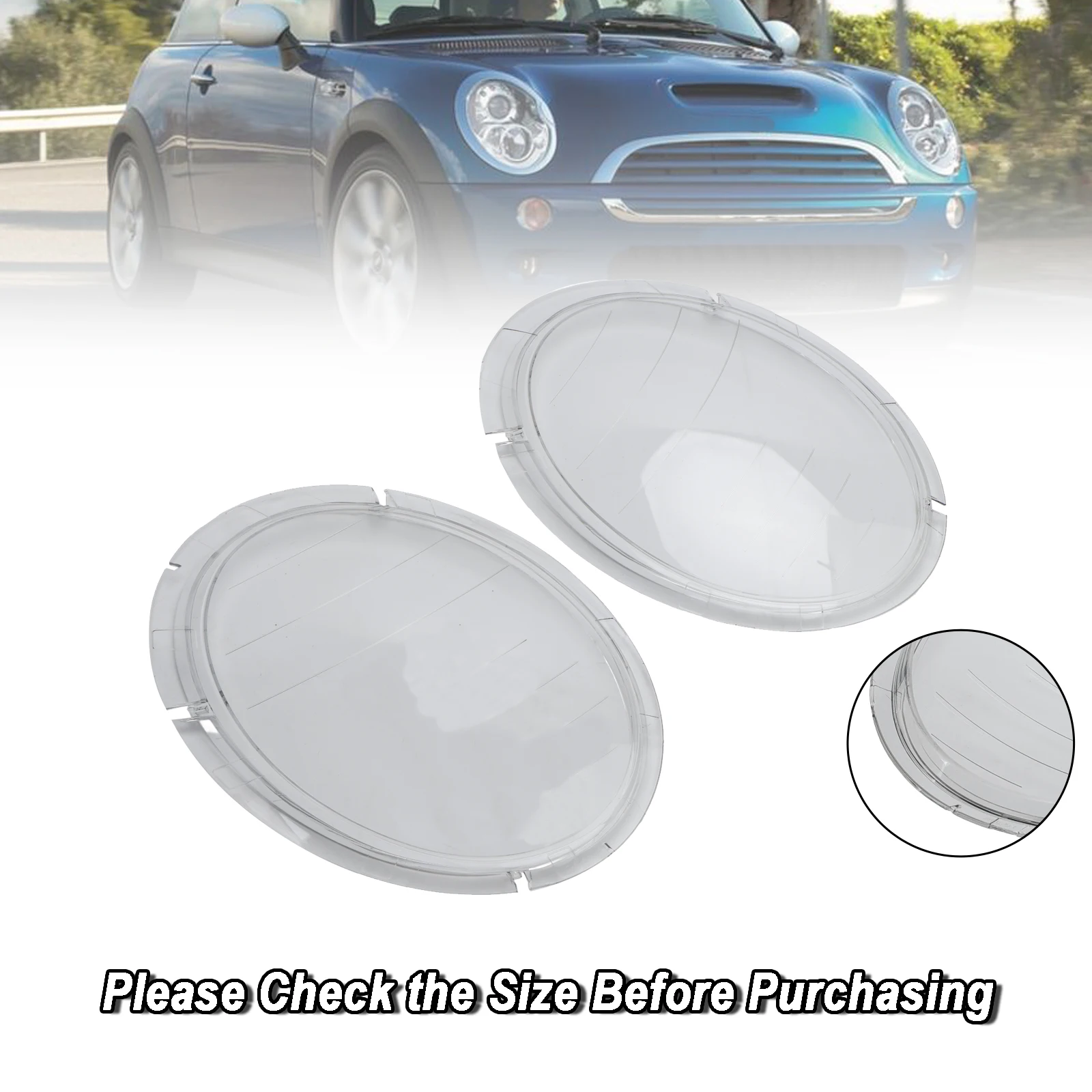 Areyours hop links rechts Scheinwerfer linse Kunststoff abdeckung 63126911701 02 für Mini Cooper