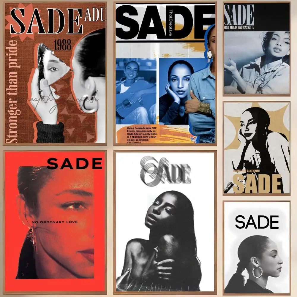 S-Sades المغني صوفستي اللوحة الخط شخصية الفضاء قماش المشارك جدار جدارية الفن صور لغرفة ديكور المنزل