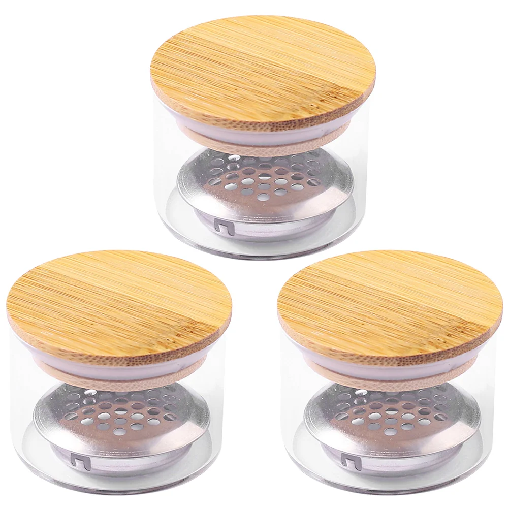 3 Pcs Glass Sequin Wash Pen Acrylic Nail Supplies Dish Cups Powder Holder Tools for Manicure Seal