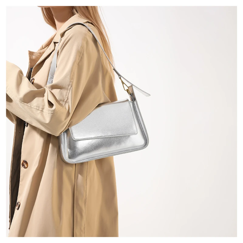 PU Rectangle Hasp Shoulder and Top-handle Bags Soild Fashion Dual Use Crossbody Bags for Women 2024 New Style Bolso De Mujer