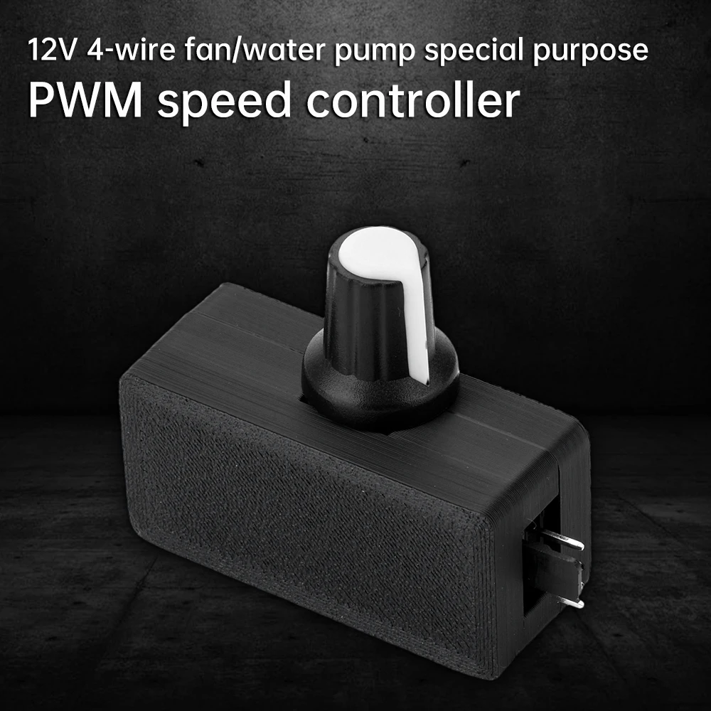 PWM Speed Controller 12V 4Pin PWM Fan Governor USB TYPE-C Power Supply DIY Watercooling Cooler Built In DC-DC Boost Circuit