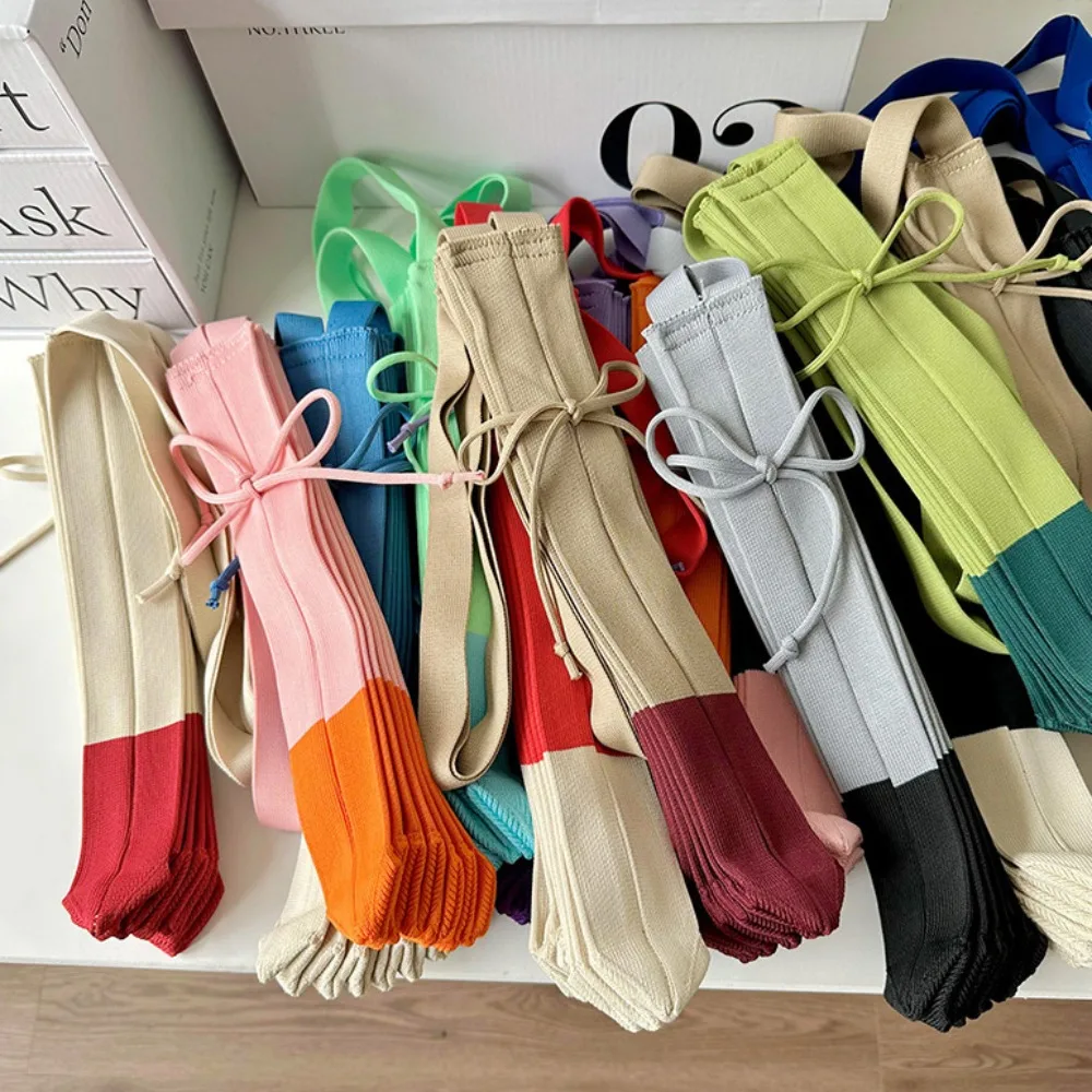 

Handbag Knit Folding Shopping Bag Shoulder Pouch Large Capacity Foldable Eco Bag Contrast Color Eco-Friendly Pleated Bag