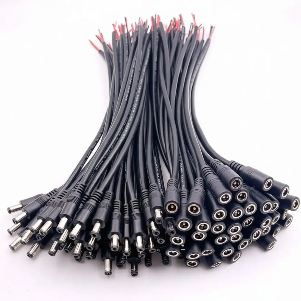 DC Power Cable Connector Extension Lead DC5521 For CCTV Security Camera LED Light Strip Power Supply System Cord