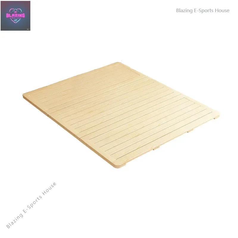 Solid wood hard bed board Wooden board 1.5m gasket row skeleton 1.8 folding pine hard mattress 0.6m waist protection spine