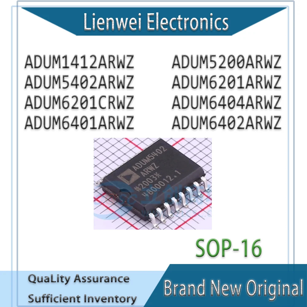 

ADUM1412ARWZ ADUM5200ARWZ ADUM5402ARWZ ADUM6201ARWZ ADUM6201CRWZ ADUM6404ARWZ ADUM6401ARWZ ADUM6402ARWZ IC Chipset SOP-16