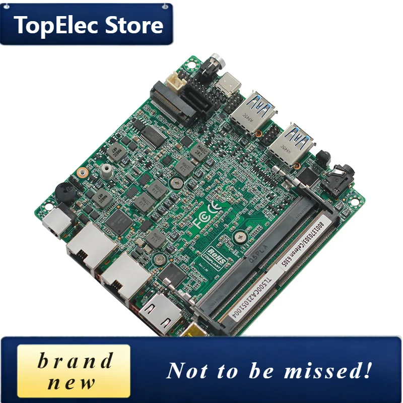 TopElec Piesia Mini Nuc Motherboard 11th I5-1135G7/I7-1165GG7 2*DDR4 64GB HDMI2.0 4K 2*LAN Industrial Motherboard For Robot Cont