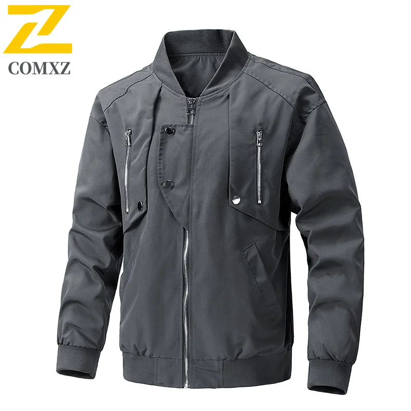 

Новинка 2024 года, мужская повседневная куртка, весенне-осенняя модная ветрозащитная дышащая рабочая одежда, уличная уличная мужская одежда