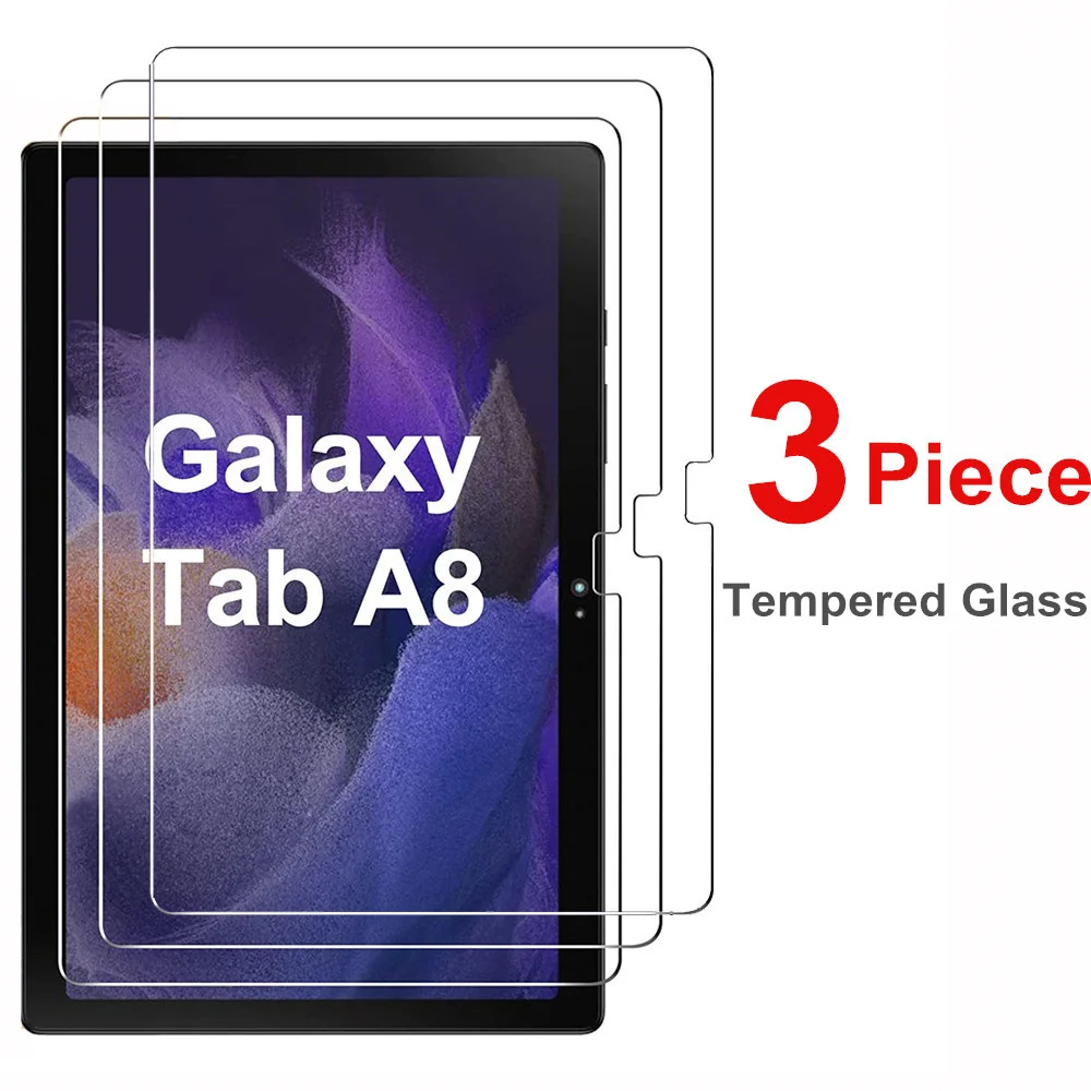 

3 упаковки закаленное стекло для samsung galaxy tab a8 10,5 2021 hd прозрачная пленка для планшета galaxy tab a8 2021x200x205