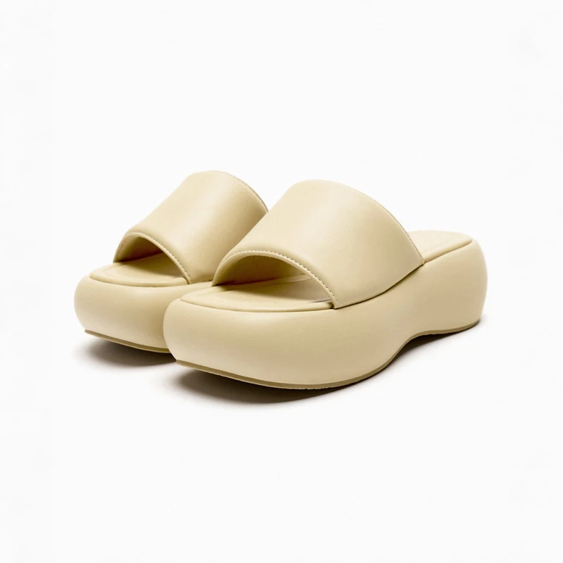 

Женские шлепанцы 2023, летние сандалии на платформе, босоножки на танкетке с мягкой подошвой, женская обувь, современные шлепанцы, сланцы