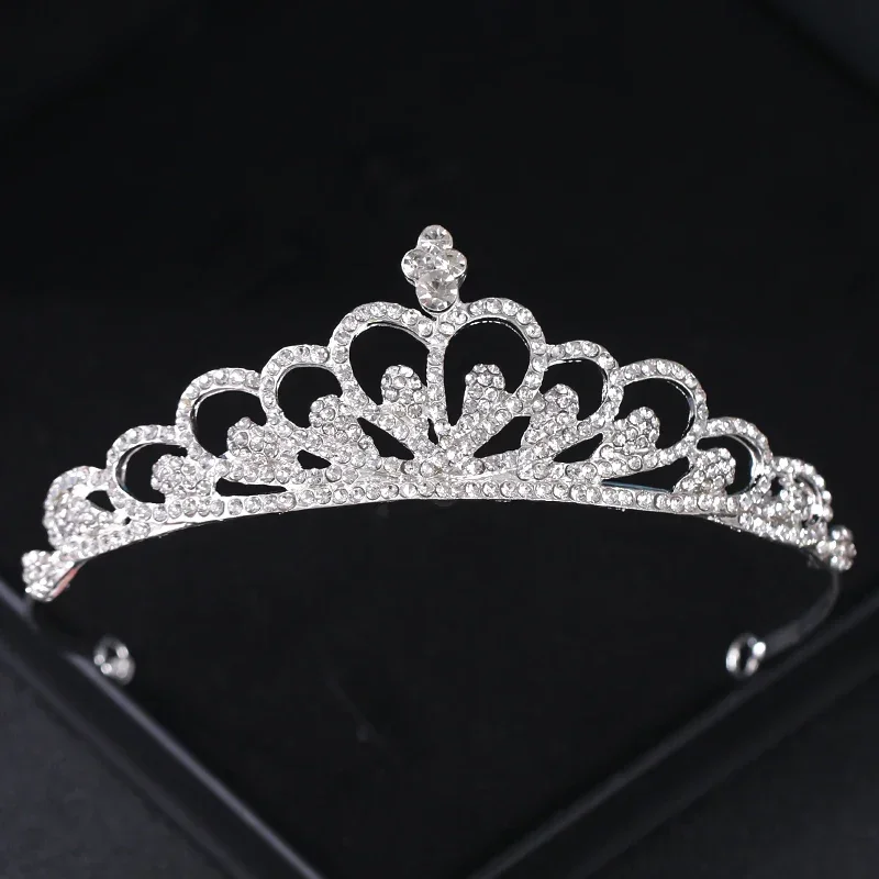 Diadèmes et Couronnes de Patients en Argent et Clip pour Femmes, Couronne de Princesse en Strass, Accessoires de Cheveux, Bijoux de Bal