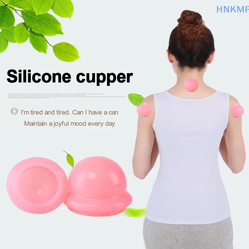 Silicone Vacuum Cupping Massage Jars Anti Cellulite Massage Facial Suction Cups Face Neck Lift Skin Scraping Guasha Anti Wrinkle