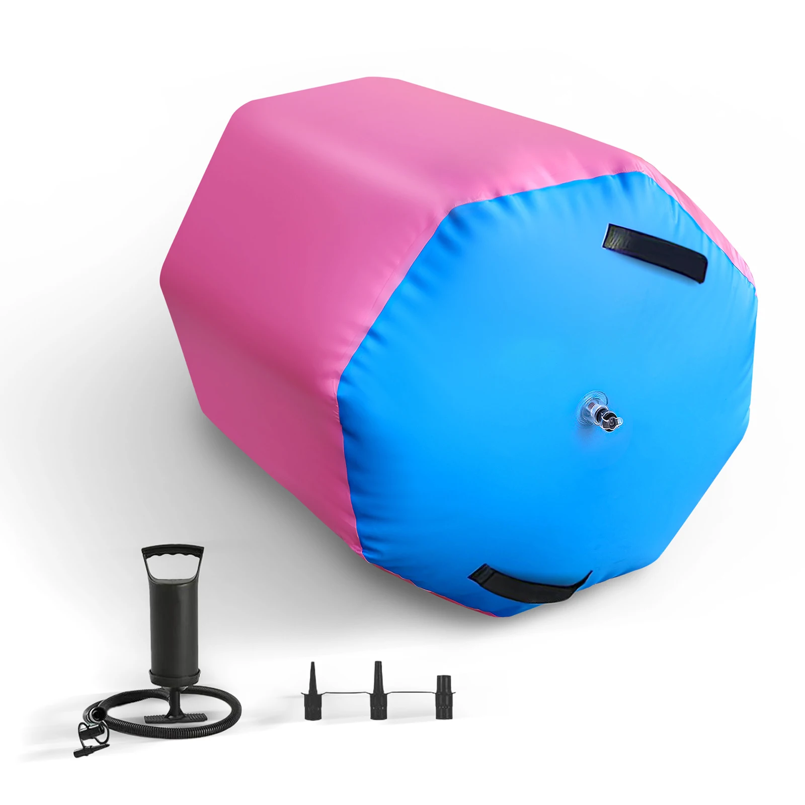 Gymnastics Roller, 80 * 100cm Inflatable Air Roller Gymnastics Barrel, with Air Pump, Octagon Tumbling Gymnastics Mat,