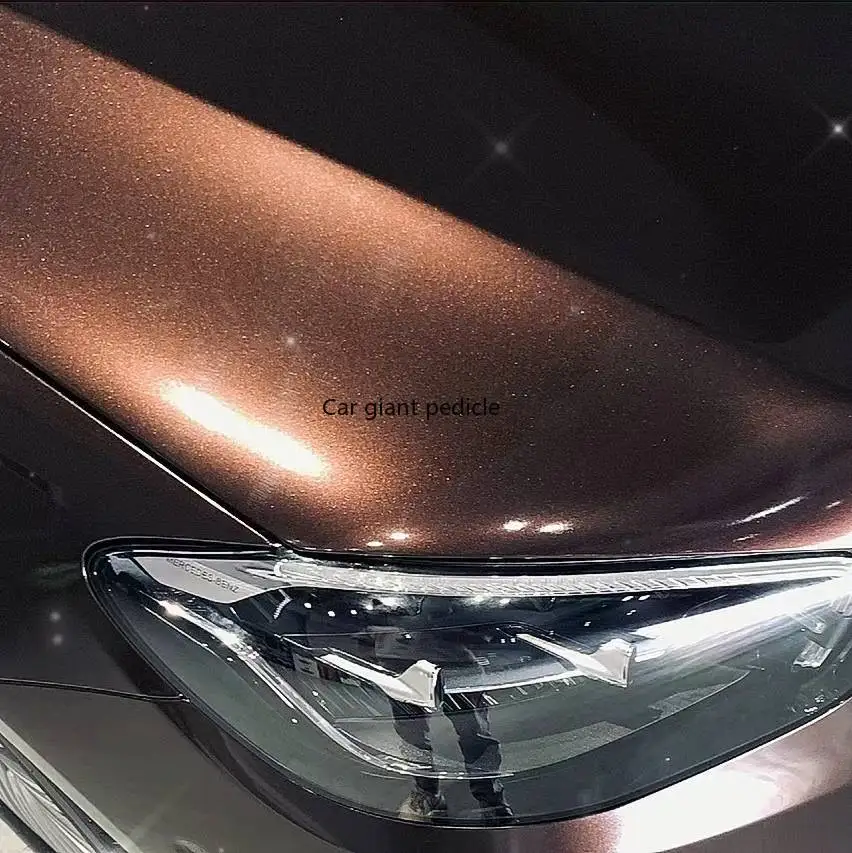 Highest qualityGloss Cocoa brown vinyl Wrap Film Car Wrap Film Non degumming Non fading quality Warranty 1.52M*17M roll