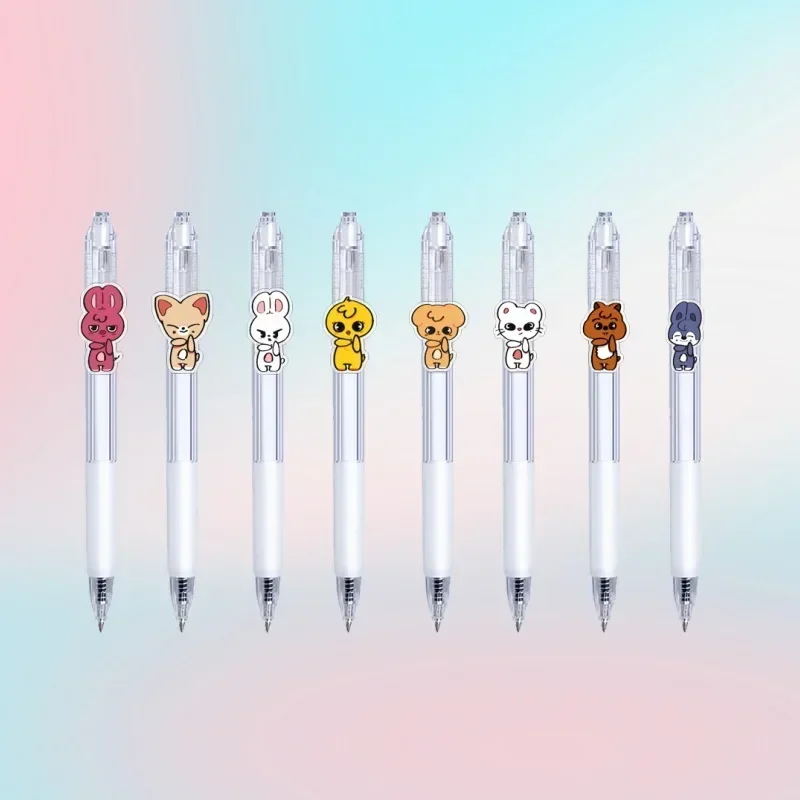 Felix Bang Chan Hwang Hyun Jin Chang-Bin Popular Korean Male Idol Style Peripheral Gel Pen Aesthetic Stationery Art Supplies