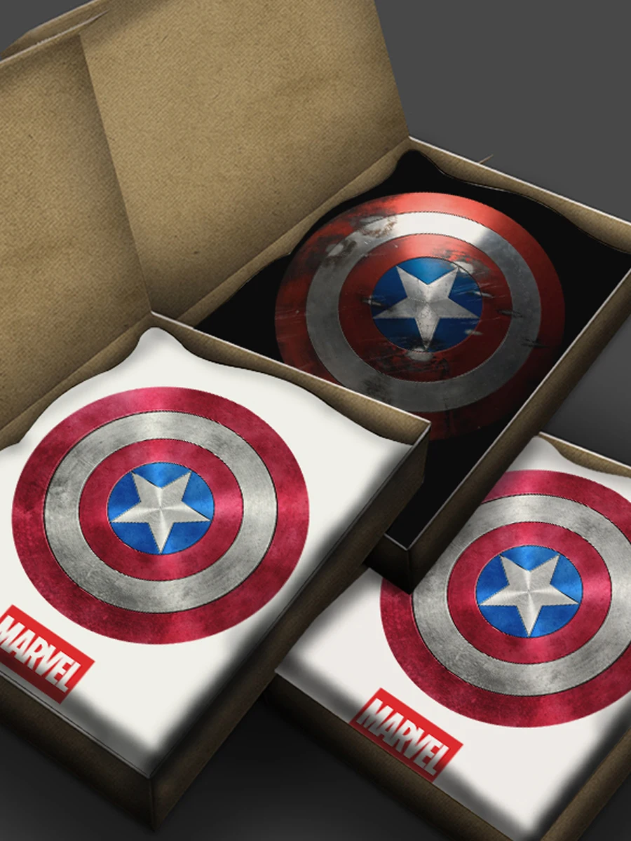 

Marvel Captain America Shield 25 Summer Autumn Men's Women‘s Children’s Family's Cotton TShirt Printed Casual Comfortable Tee