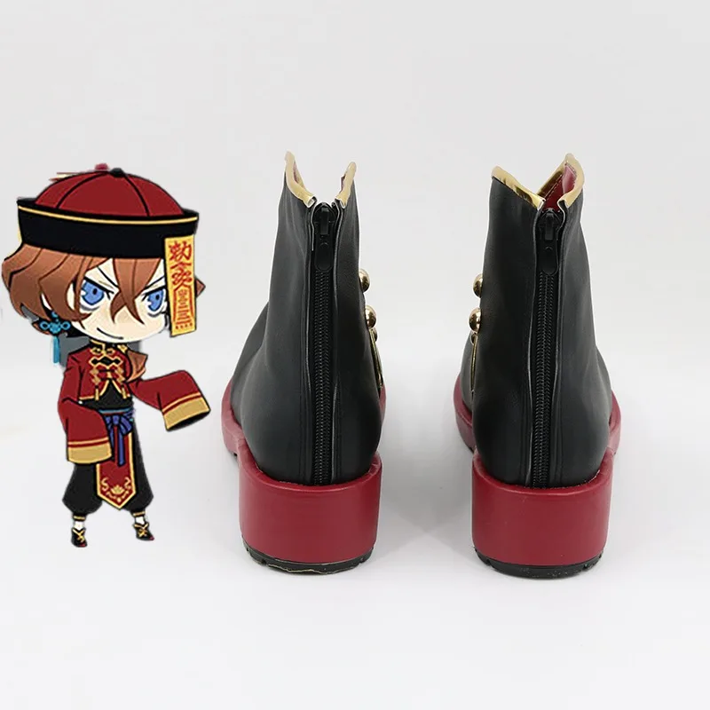 Nakahara Chuuya تأثيري أحذية أنيمي بونغو الضالة الكلاب تأثيري الدعامة اكسسوارات هالوين كرنفال الأحذية الحمراء مخصص #3