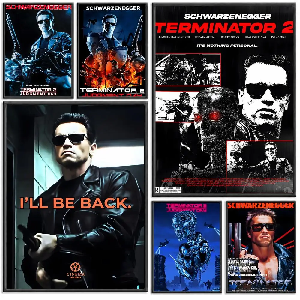Terminator 2 Judgment Day Poster Modern PP Paper Wall Decorative for Cafe Office Bar Home Wall Decor Gift