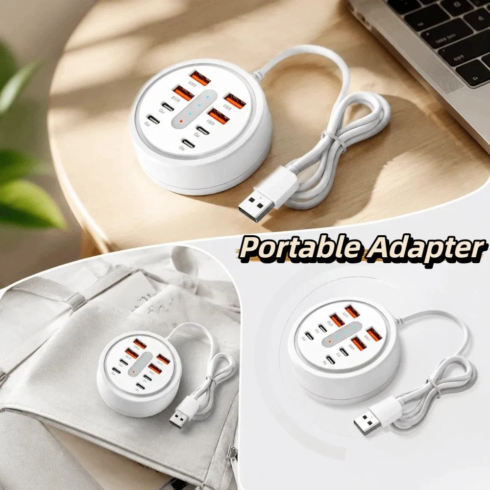 USB-A Interface Portable Expansion Dock Type-C Interface Compact Design Multi-functional Expansion Dock Lightweight Form