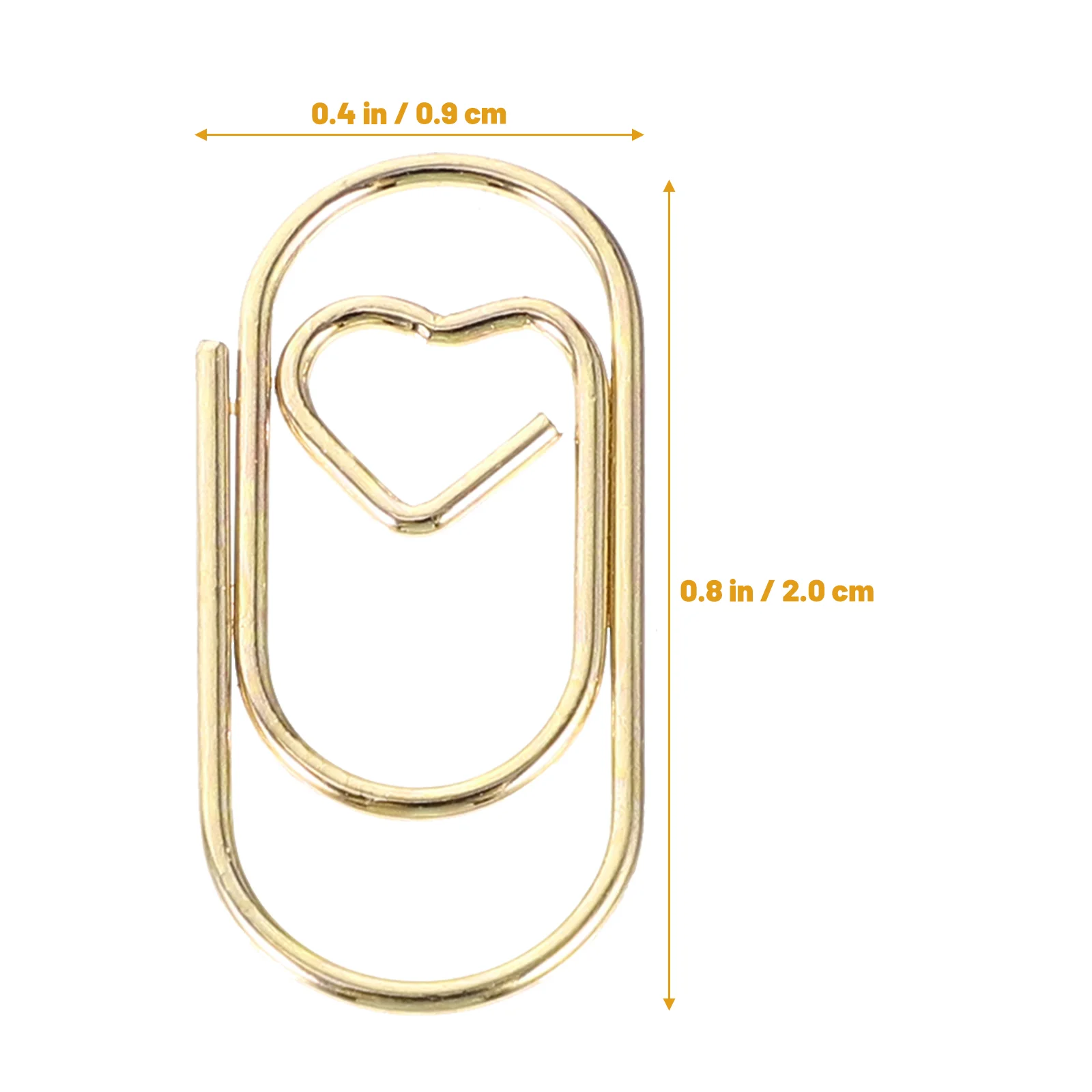 Paper Clips Small Metal Mini Diary Office 100pcs (Rose Gold) Journal Cute Craft