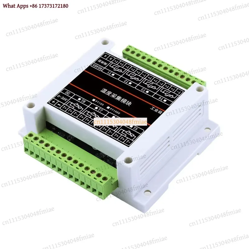 PT100 Platinum Thermoresistance Temperature Transmitter Module Converted to RS485 Isolated Industrial Modbus