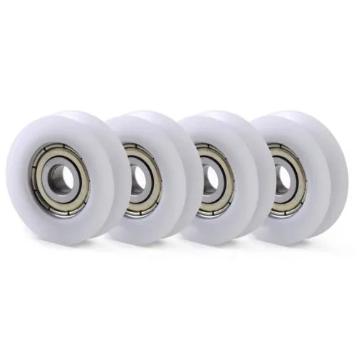 Fixmee 10pcs 6*27*9mm Round Groove Nylon Pulley Wheels Roller for 3mm Rope W/ 625ZZ Bearing