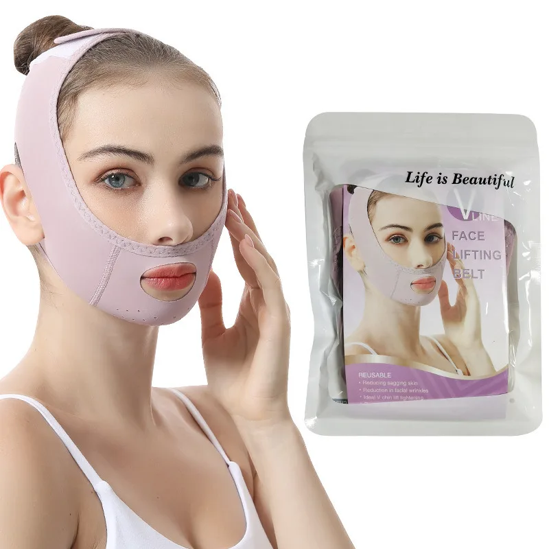 Vendaje adelgazante Facial reutilizable para mujer, moldeador de línea en V, cinturón de realce de mejillas y mentón, correa de masaje Facial, herramientas de belleza para el cuidado de la piel