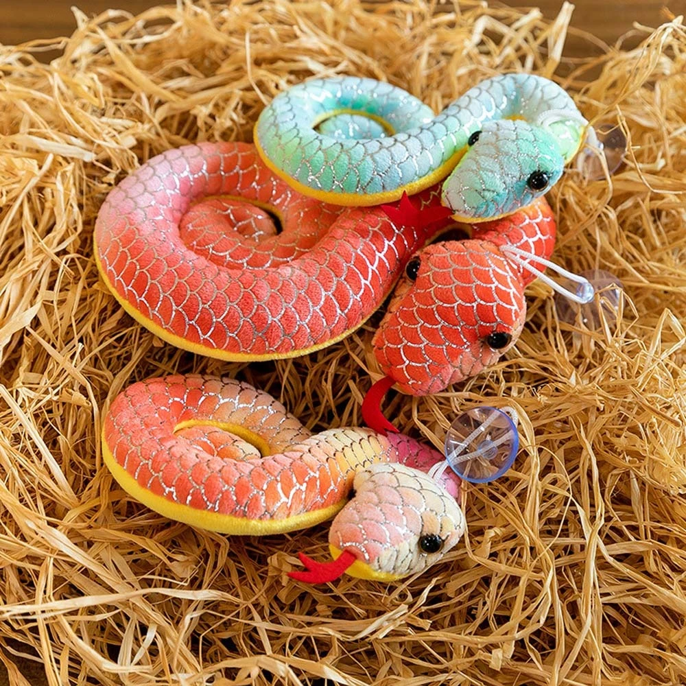 Soft Stuffed Doll Little Snake Plush Toy 2025 Chinese New Year Collection Plush Snake Key Chain Zodiac Mascot Doll Gift