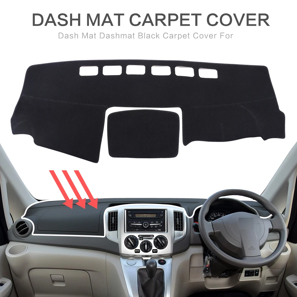 Car Dashboard Mat for Nissan NV200 2010-2018 Dash Mat Dashmat Sunshade Protective Carpet