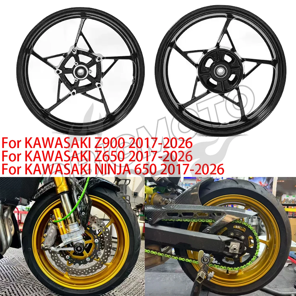 Z900 2026 Motorcycle Front Rear Wheel Rims For KAWASAKI Z900 Z650 NINJA 650 NINJA650 Z 900 650 Z-900 Z-650 2025 2024 2023-2017