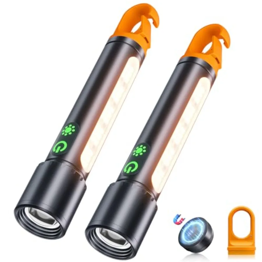 Rechargeable Magnetic Flashlight 5000mAh High Lumens
