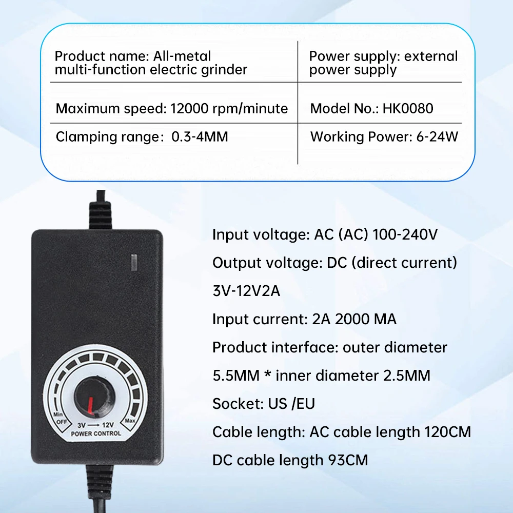 220V 13000 obr./min Bezstopniowa regulacja prędkości Ręczna mini szlifierka elektryczna do metalu Wielofunkcyjna wiertarka elektryczna do