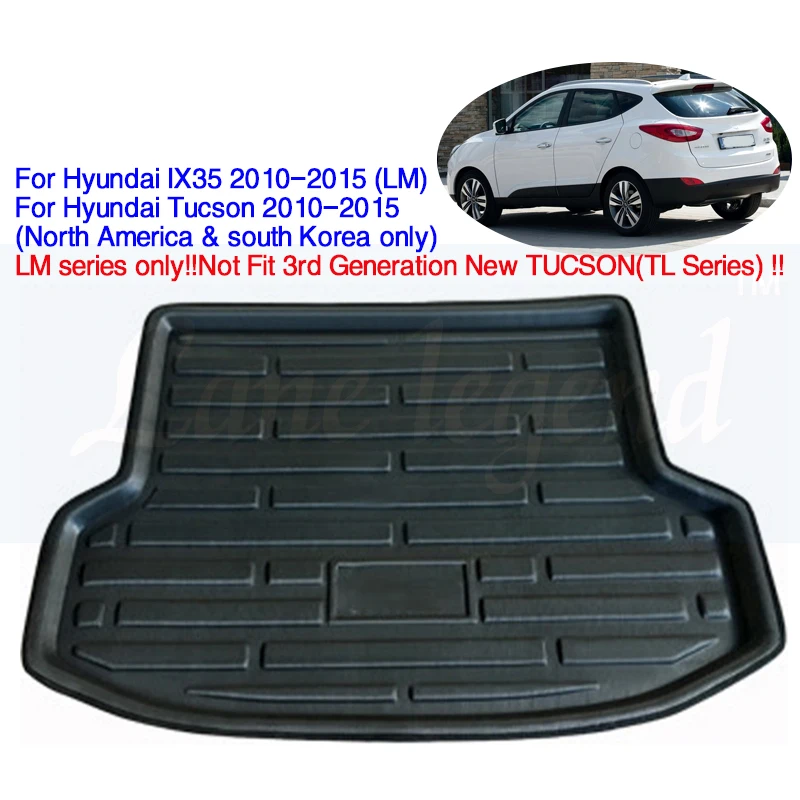 Cargo Boot Liner Mat Rear Trunk Floor Tray Carpet Protector Mud Pad For Hyundai Tucson IX35 2010 2011 2012 2013 2014 2015