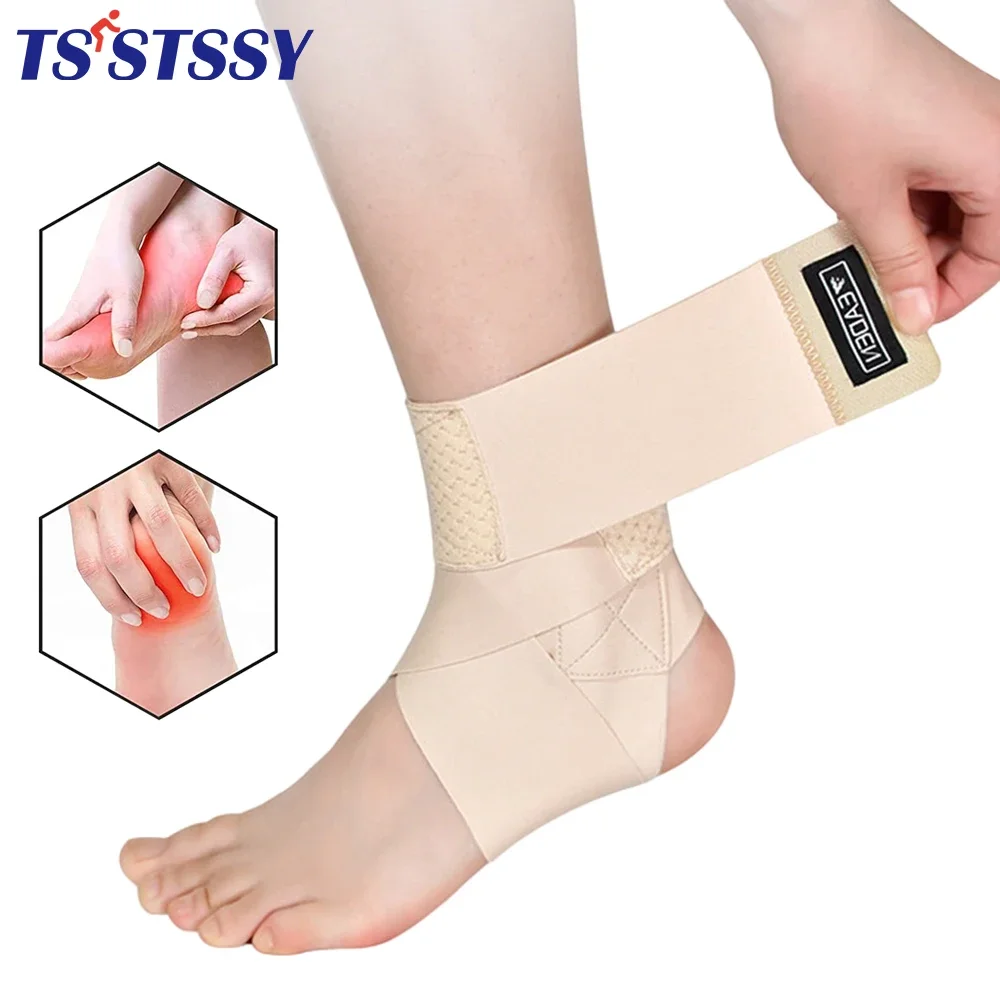 1Pcs Ultrathin High-Elastic Ankle Wraps Ankle Support Adjustable Compression Ankle Belt - Sprains, Arthritis, Plantar Fasciitis