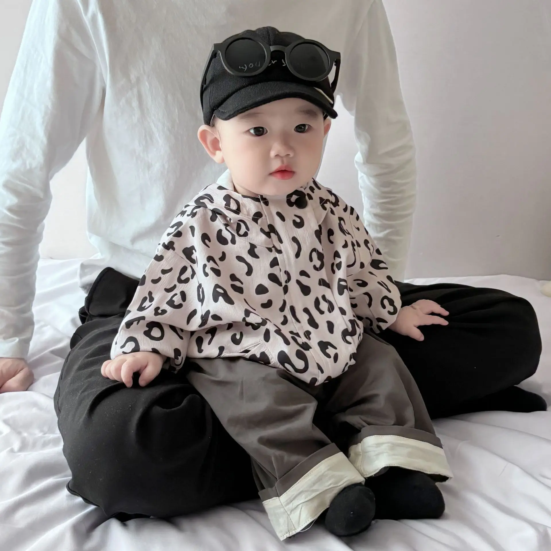 Baby Boys' Spring Clothes, Stylish Jackets, Baby Clothes, Super Cute Boys' Leopard Print Camouflage Tops, and Assault Jackets
