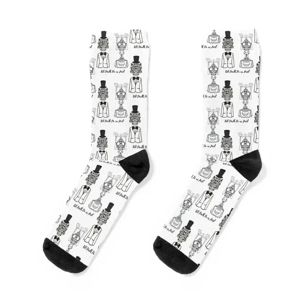 

till death do us part Socks warm winter christmas stocking anti slip football floor Socks Man Women's