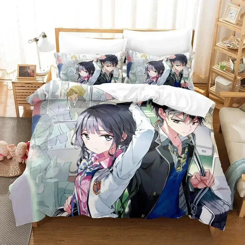 

3D Print Anime Masamune-kun no Revenge Bedding Set Single Twin Full Queen King Size Bed Set Adult Kid Bedroom Duvet cover Sets