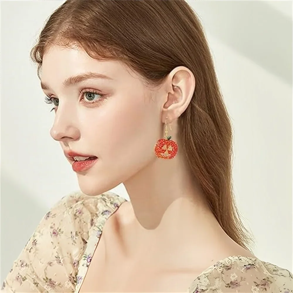 Funny Pumpkin Earrings – detail image 8