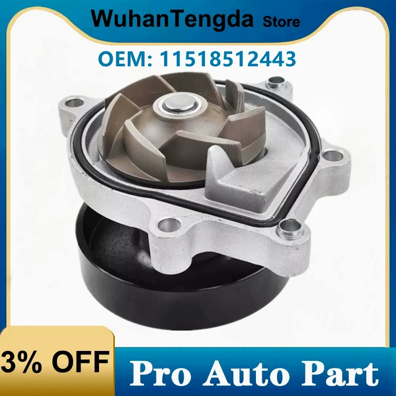 

11518512443 Engine Water Pump for Mini Cooper R55 R56 R57 R58 N47C20A N47C16A 2.0 1.6