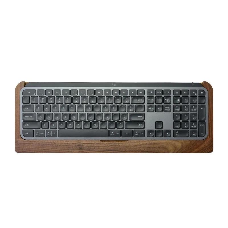 Solid Wood Keyboard Tray Desktop Minimalist Keyboards Storage Base Office Desk Keyboard Wrist Rest Keyboards Organizer Stand