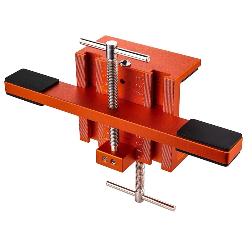 Door Hinge Jig Aluminum Alloy Tool Fit For Cabinets With Face Frame Or Frameless - Supports, Positions, Levels