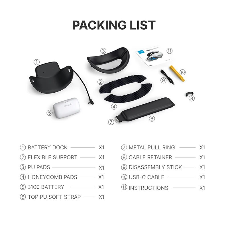 BOBOVR P4U バッテリー ストラップ PICO 4 Ultra & Ultra Enterprise