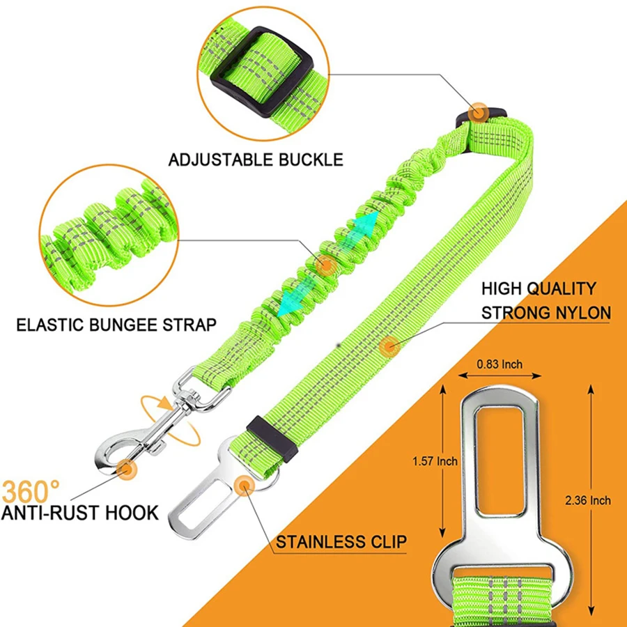 반려동물 용품, 카시트 벨트, 개 가죽 끈, 개폐식 쿠션, 탄성 반사 안전 로프, 개 가죽 끈