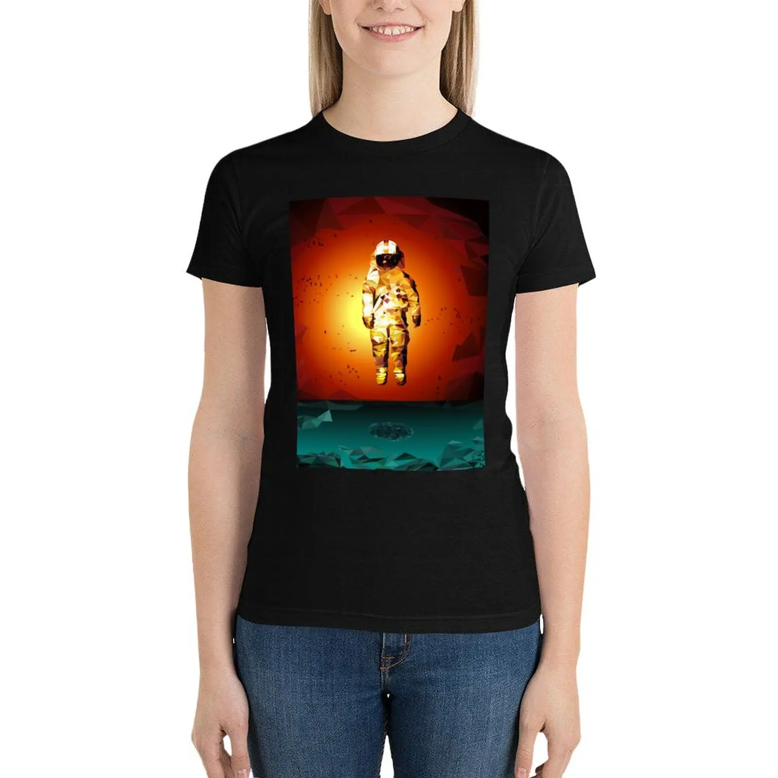 

Deja Entendu - v1 Poly Art T-Shirt hippie clothes Short sleeve tee female cotton t shirts Women