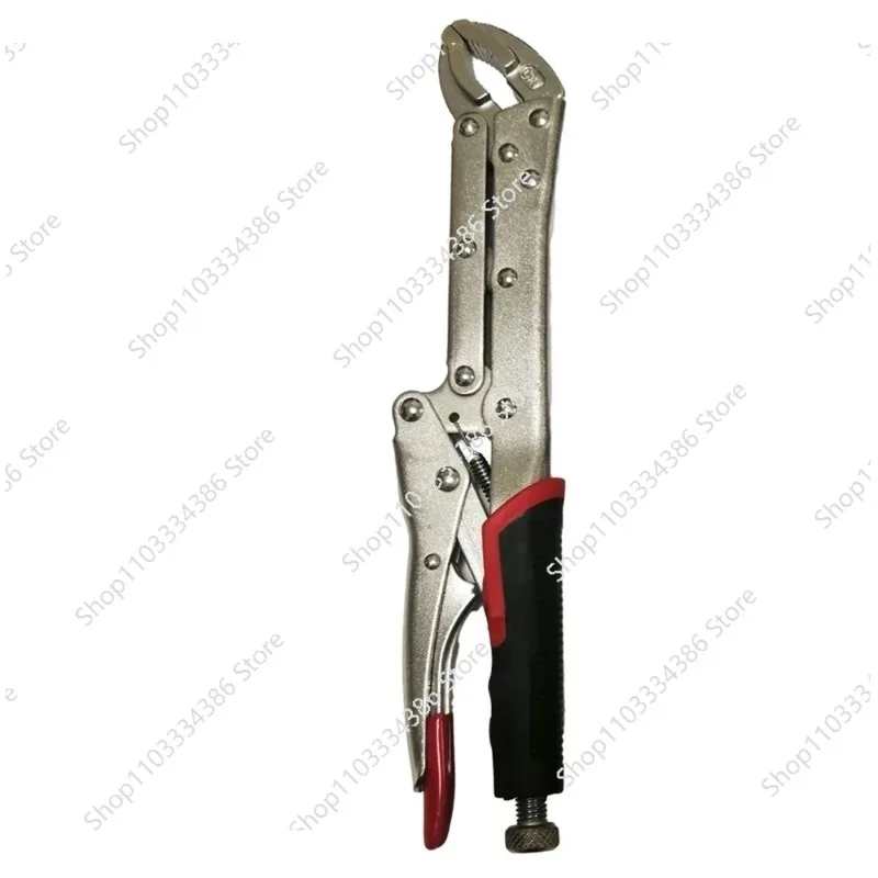 3Pcs 12 Inch Extra Long Reach Locking Pliers TPR Handle Straight 45/80 Degree Hand Tools for Vehicle Repair