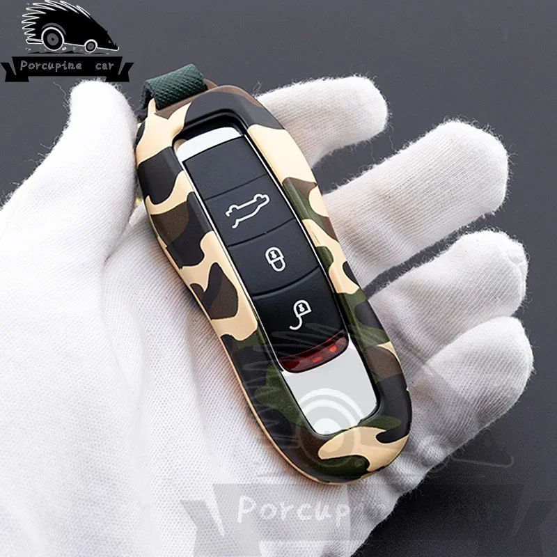 Zinc alloy Cover Fob Key Case Remote Key Shell Shell Replace fit  Porsche Boxster Cayman 911 Cayenne Panamera Macan